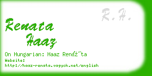 renata haaz business card